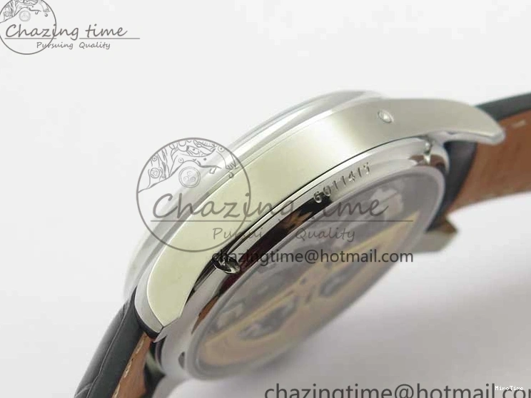 MIROTIME 0128 Portugieser Perpetual Calendar IW503406 V9F 1:1 Best Edition Silver Dial on Black Leather Strap A FastDry 7115